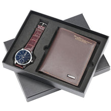 Load image into Gallery viewer, Genuine Leather Wallet Gift Set for men