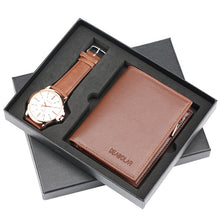 Load image into Gallery viewer, Genuine Leather Wallet Gift Set for men