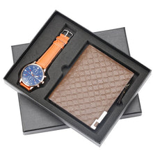 Load image into Gallery viewer, Genuine Leather Wallet Gift Set for men