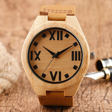 Load image into Gallery viewer, Men&#39;s Brown Natural Wooden Watch