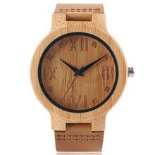 Load image into Gallery viewer, Men&#39;s Brown Natural Wooden Watch